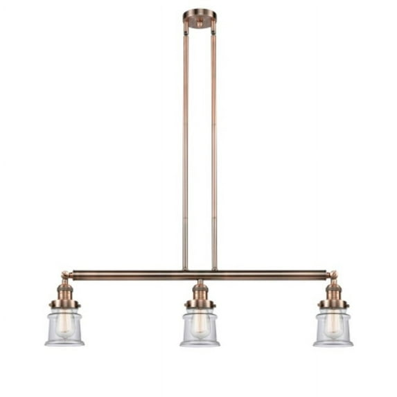 Innovations Lighting 213 Small Canton Small Canton 3 Light 39" Wide Linear Chandelier -