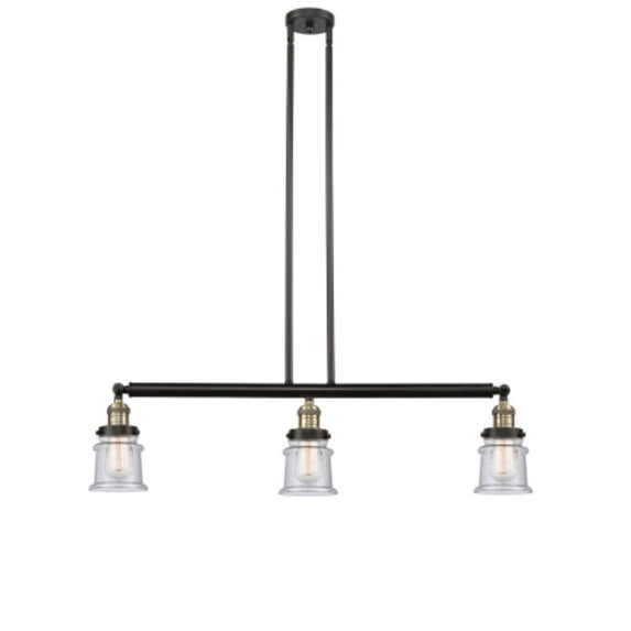 Innovations Lighting 213 Small Canton Small Canton 3 Light 39" Wide Linear Chandelier -