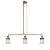 Innovations Lighting 213 Small Canton Small Canton 3 Light 39" Wide Linear Chandelier -