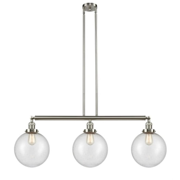 Innovations Lighting 213-SN-G204-10 Beacon 3 Light 42" Wide Commercial Linear Chandelier -