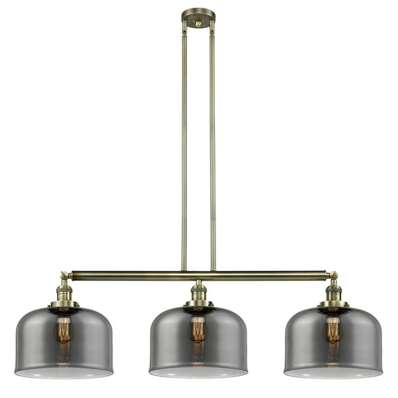 Innovations Lighting 213 X-Large Bell Bell 3 Light 42" Wide Commercial Linear Chandelier -