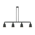 thumbnail image 1 of Innovations Lighting 214 Addison Addison 4 Light 50" Wide Linear Chandelier - Black, 1 of 1