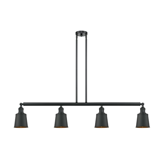 Innovations Lighting 214 Addison Addison 4 Light 50" Wide Linear Chandelier - Black