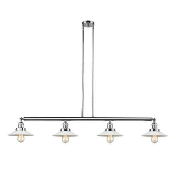 Innovations Lighting 214 Halophane Halophane 4 Light 53" Wide Linear Chandelier - Polished