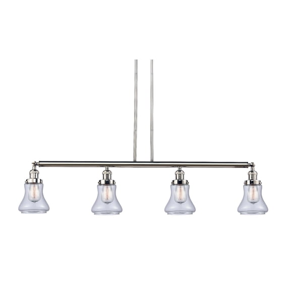 Innovations Lighting 214-S Bellmont Bellmont 4 Light 51" Wide Linear Chandelier - Nickel