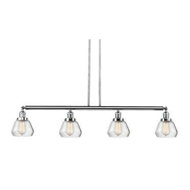 Innovations Lighting 214-S Fulton Fulton 4 Light 51" Wide Linear Chandelier - Chrome