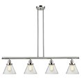 thumbnail image 1 of Innovations Lighting 214-S Large Cone Cone 4 Light 52" Wide Commercial Linear Chandelier -, 1 of 7