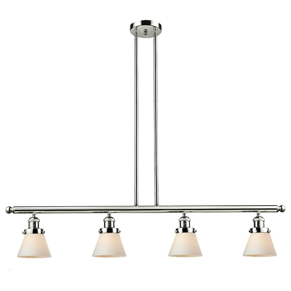 Innovations Lighting 214-S Small Cone Cone 4 Light 51" Wide Commercial Linear Chandelier -