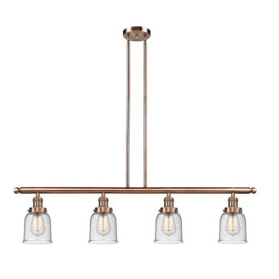 Innovations Lighting 214 Small Bell 4-Light 48" Wide Linear Chandelier