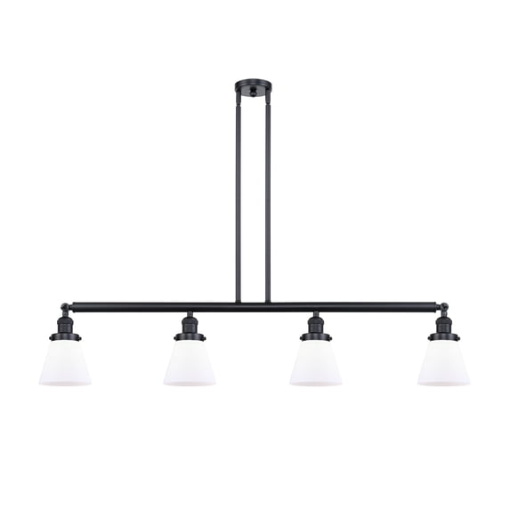 Innovations Lighting 214 Small Cone Cone 4 Light 51" Wide Commercial Linear Chandelier -