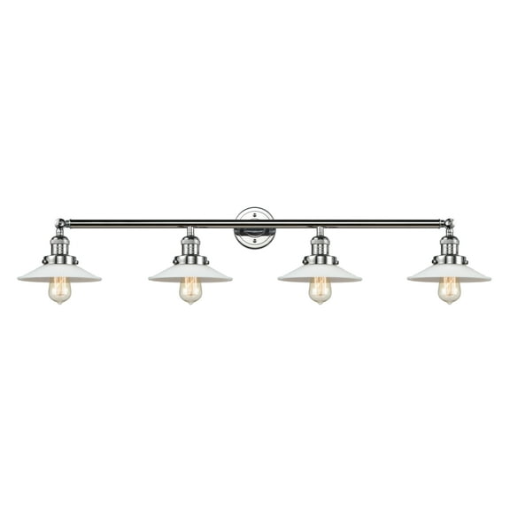 Innovations Lighting 215-S Halophane Halophane 4 Light 45" Wide Bathroom Vanity Light -
