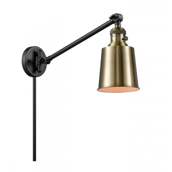 Innovations Lighting 237-BAB-M9-AB Addison 25" Tall Convertible Bathroom Sconce - Black