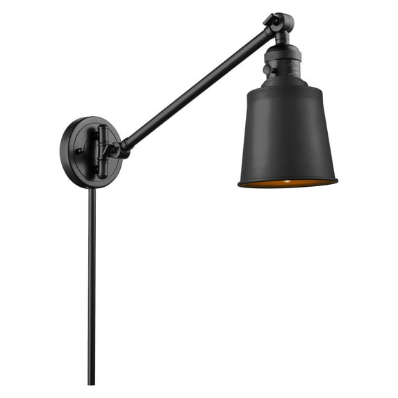 Innovations Lighting 237-BK-M9-BK Addison 25" Tall Convertible Bathroom Sconce - Matte
