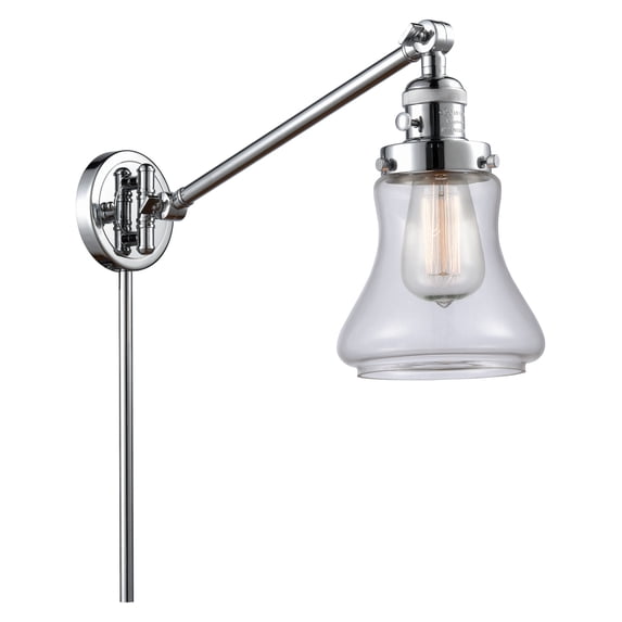 Innovations Lighting 237-PC-G192 Bellmont 1 Light 25" Tall Bathroom Sconce - Chrome