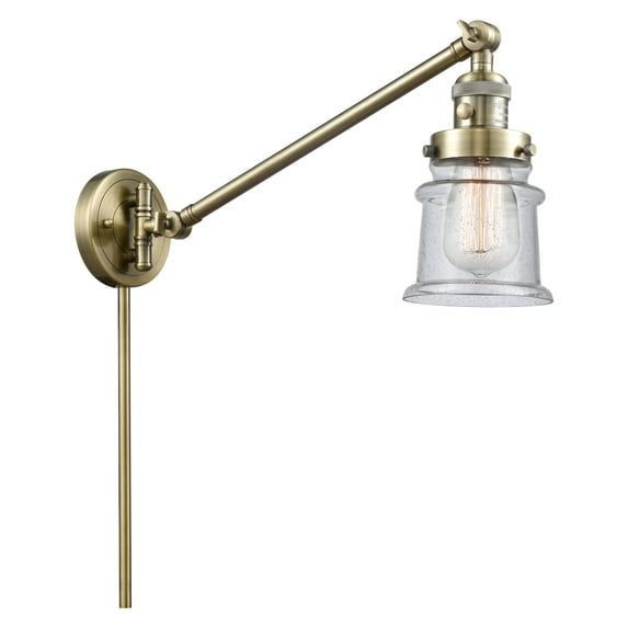 Innovations Lighting 237 Canton Canton 1 Light 25" Tall Bathroom Sconce - Brass