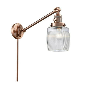 Innovations Lighting 237 Colton Colton 1 Light 25" Tall Hardwired Or Plug-In Wall Sconce /