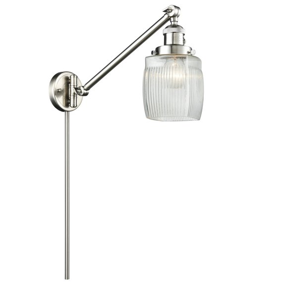 Innovations Lighting 237-SN-G302 Colton 1 Light 25" Tall Hardwired Or Plug-In Wall Sconce