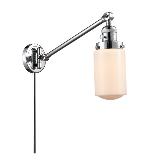 Innovations Lighting 237-PC-G311 Dover 26" Tall Bathroom Sconce - White