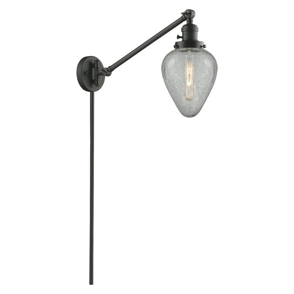 Innovations Lighting 237 Geneseo Geneseo 1 Light 25" Tall Hardwired Or Plug-In Wall Sconce