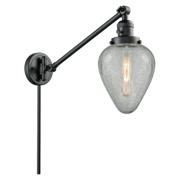 Innovations Lighting 237 Geneseo Geneseo 1 Light 25" Tall Hardwired Or Plug-In Wall Sconce