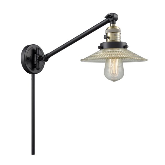 Innovations Lighting 237 Halophane Halophane 1 Light 25" Tall Bathroom Sconce - Black /