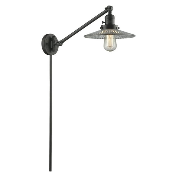 Innovations Lighting 237 Halophane Halophane 1 Light 25" Tall Bathroom Sconce - Bronze