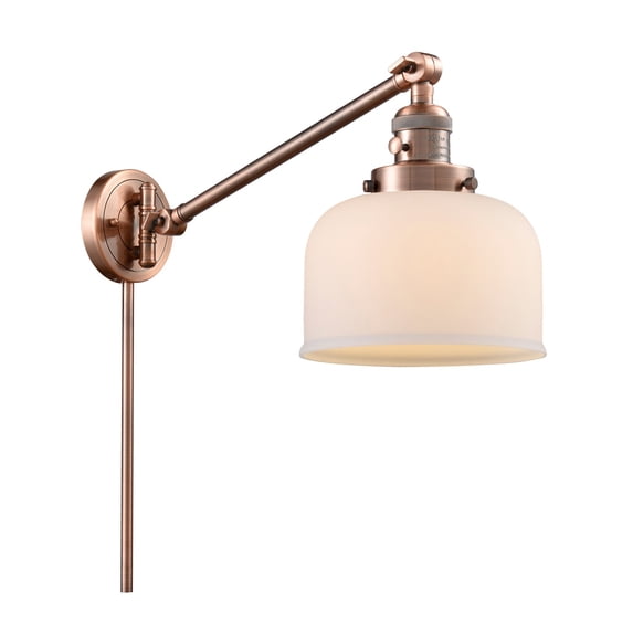 Innovations Lighting 237 Large Bell Large Bell 25" Tall Hardwired Or Plug-In Wall Sconce /