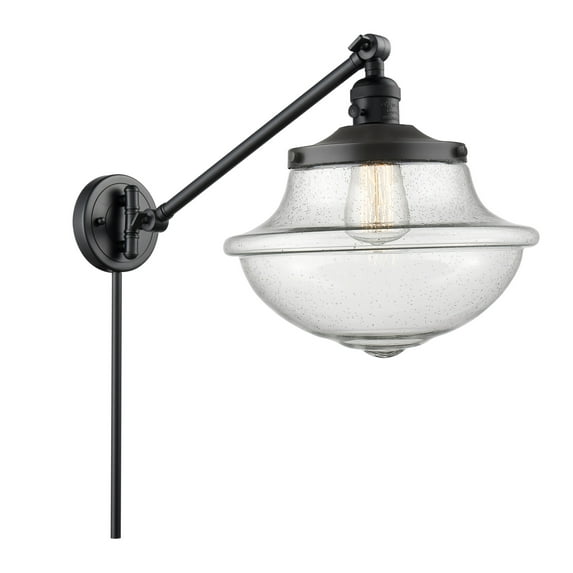Innovations Lighting 237 Large Oxford Large Oxford 13" Tall Bathroom Sconce - Black