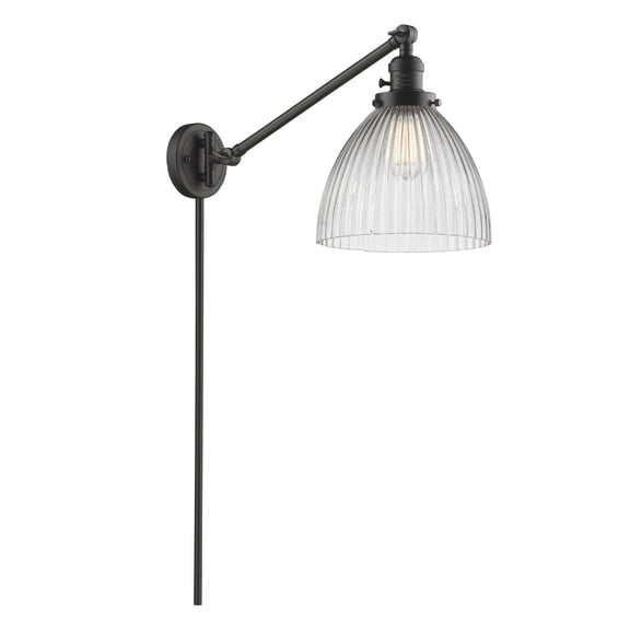 Innovations Lighting 237-OB-G222 Seneca Falls 1 Light 16" Tall Bathroom Sconce - Bronze