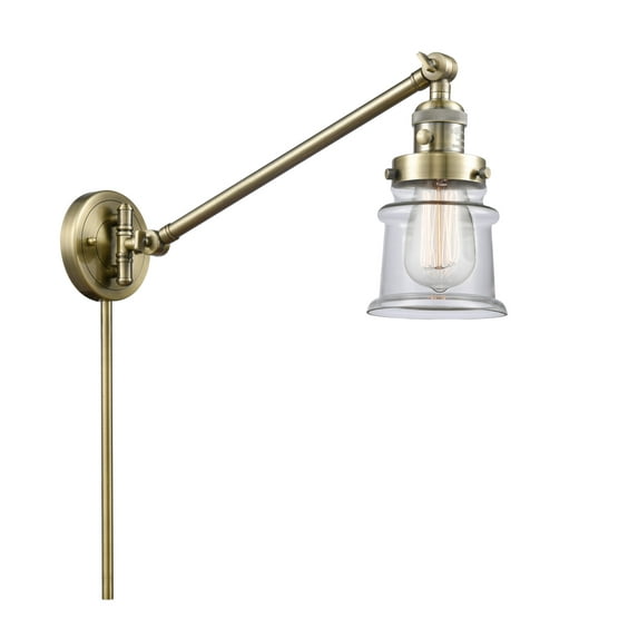 Innovations Lighting 237 Small Canton Small Canton 1 Light 25" Tall Bathroom Sconce -