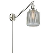 Innovations Lighting 237-SN-G262 Stanton 1 Light 25 Tall Hardwired Or Plug-In Wall Sconce