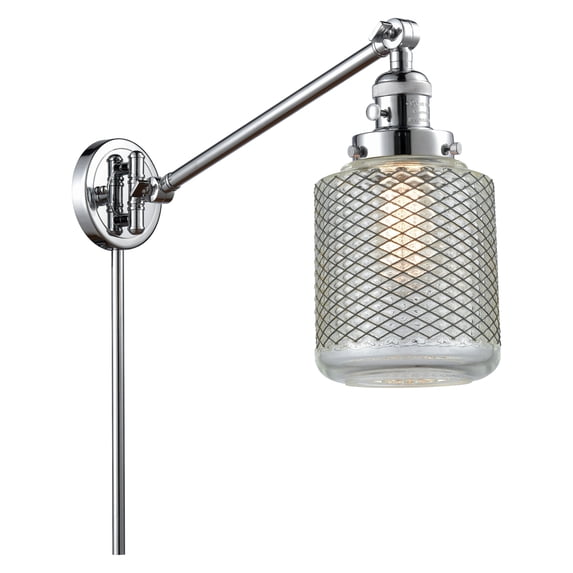 Innovations Lighting 237 Stanton Stanton 1 Light 25" Tall Hardwired Or Plug-In Wall Sconce