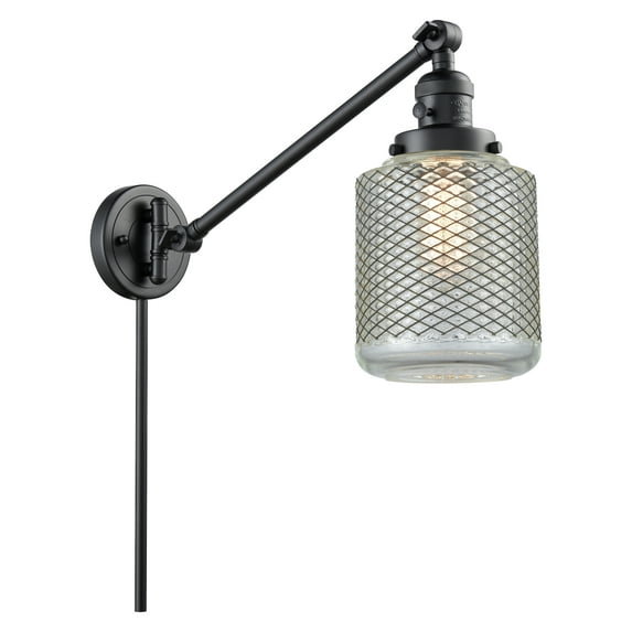 Innovations Lighting 237 Stanton Stanton 1 Light 25" Tall Hardwired Or Plug-In Wall Sconce