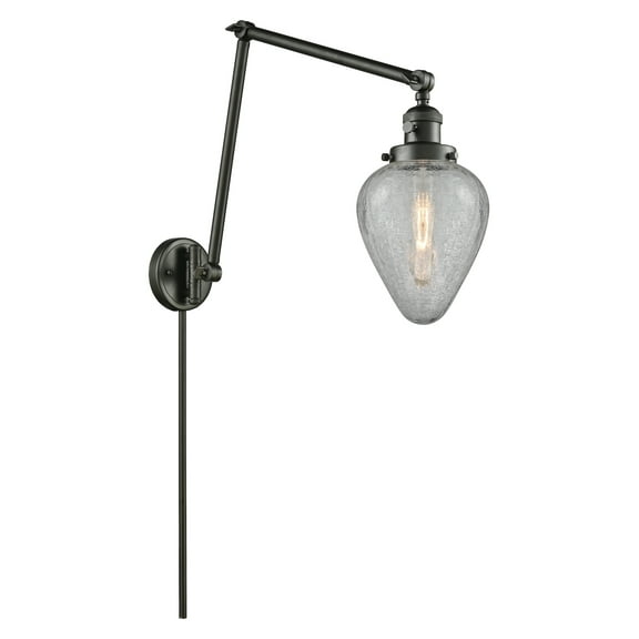 Innovations Lighting 238 Geneseo Geneseo 1 Light 30" Tall Plug-In Wall Sconce - Bronze