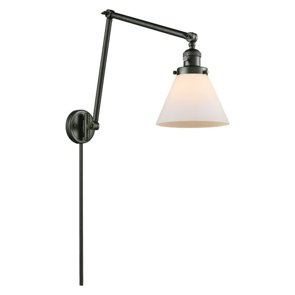 Innovations Lighting 238 Large Cone 1 Light 30" Tall Plug-In Wall Sconce - MultiColor