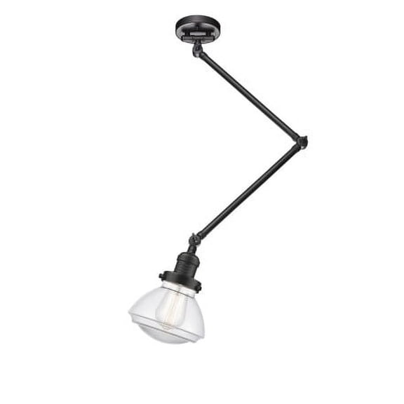 Innovations Lighting 238C-OB-G322 Olean 15" Wide Convertible Flush Mount Ceiling Fixture /