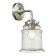 thumbnail image 1 of Innovations Lighting 284-1W-SN-G184 Canton 1 Light 11" Tall Bathroom Sconce - Nickel, 1 of 2