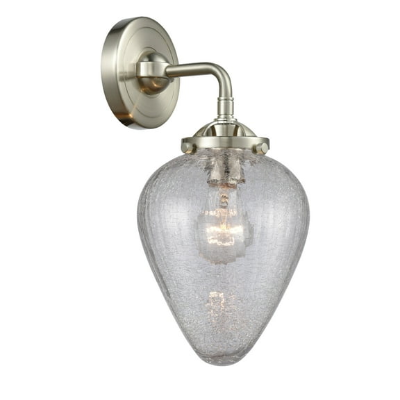 Innovations Lighting 284-1W Geneseo Geneseo 1 Light 12" Tall Bathroom Sconce - Nickel