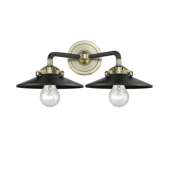 Innovations Lighting 284-2W Railroad Railroad 2 Light 16" Wide Bathroom Vanity Light -