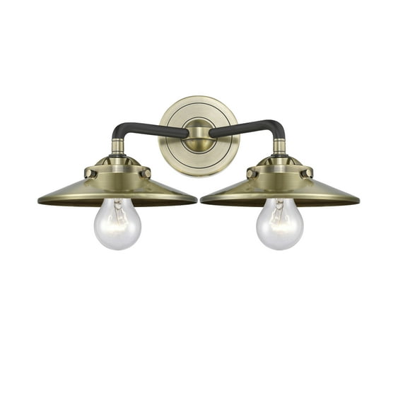 Innovations Lighting 284-2W Railroad Railroad 2 Light 16" Wide Bathroom Vanity Light -