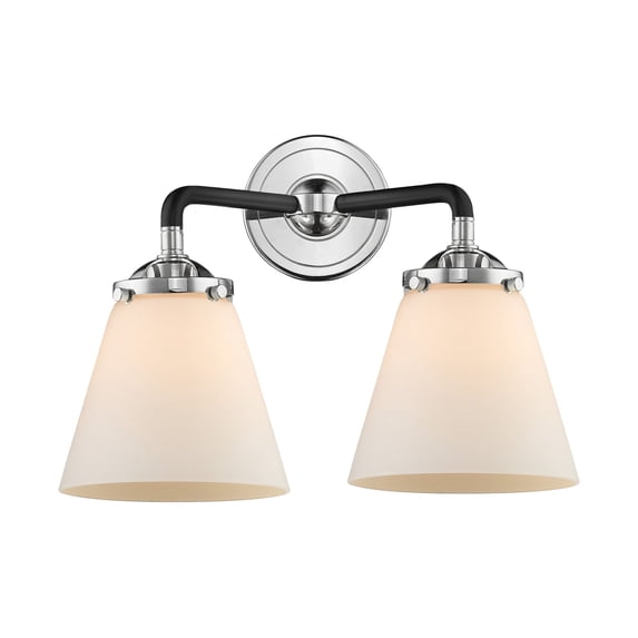 Innovations Lighting 284-2W-BPN-G61 Small Cone 2 Light 14" Wide Bathroom Vanity Light -