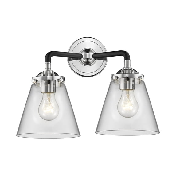 Innovations Lighting 284-2W-BPN-G62 Small Cone 2 Light 14" Wide Bathroom Vanity Light -
