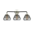 thumbnail image 1 of Innovations Lighting 284-3W Fulton Fulton 3 Light 25" Wide Bathroom Vanity Light - Black, 1 of 7