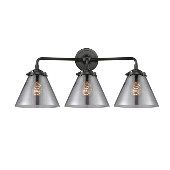 Innovations Lighting 284-3W Large Cone Large Cone 3 Light 26" Wide Bathroom Vanity Light -
