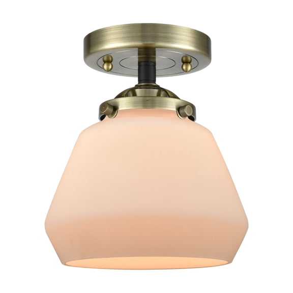 Innovations Lighting 284-1C-BAB-G171 Fulton 7" Wide Semi-Flush Ceiling Fixture -