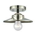 thumbnail image 1 of Innovations Lighting 284 Railroad Railroad 8" Wide Semi-Flush Ceiling Fixture - Black, 1 of 2