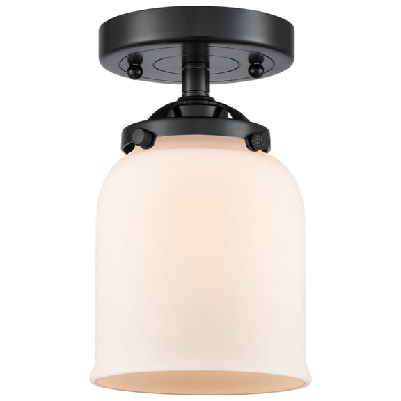 Innovations Lighting 284-1C-OB-G51 Small Bell 5" Wide Semi-Flush Ceiling Fixture -