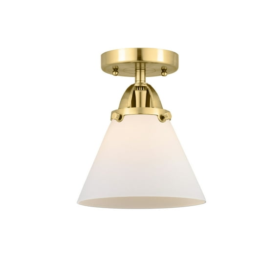 Innovations Lighting 288-1C-10-8 Cone Semi-Flush Cone 8" Wide Semi-Flush Ceiling Fixture -
