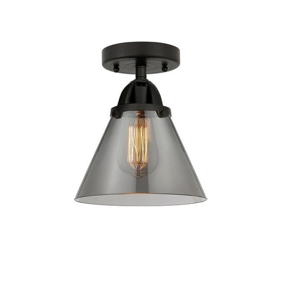 Innovations Lighting 288-1C-10-8 Cone Semi-Flush Cone 8" Wide Semi-Flush Ceiling Fixture -