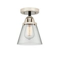 thumbnail image 1 of Innovations Lighting 288-1C-BPN-G62 Cone 6" Wide Semi-Flush Ceiling Fixture - Black, 1 of 5